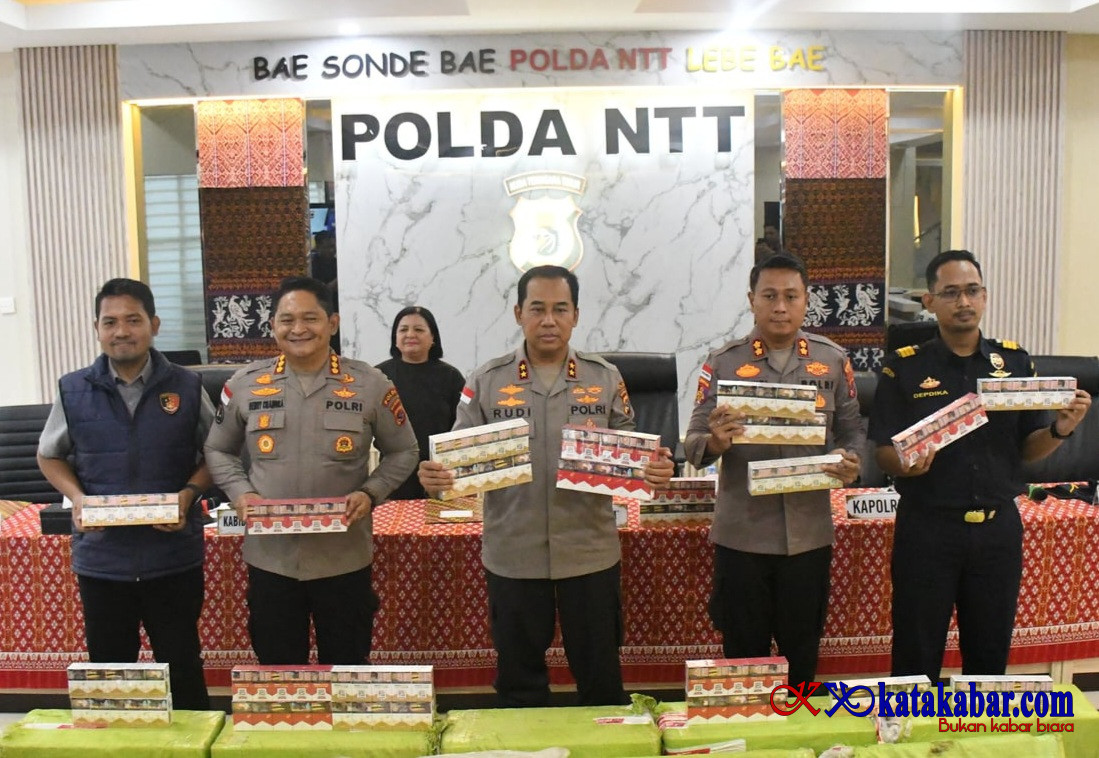 Ungkap Jaringan Rokok Ilegal Internasional, Polda NTT: Kerugian Negara Diselamatkan Rp12,3 Miliar