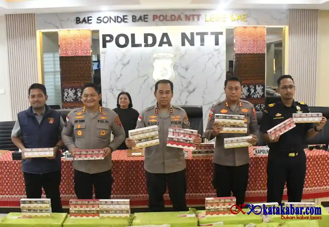 Ungkap Jaringan Rokok Ilegal Internasional, Polda NTT: Kerugian Negara Diselamatkan Rp12,3 Miliar