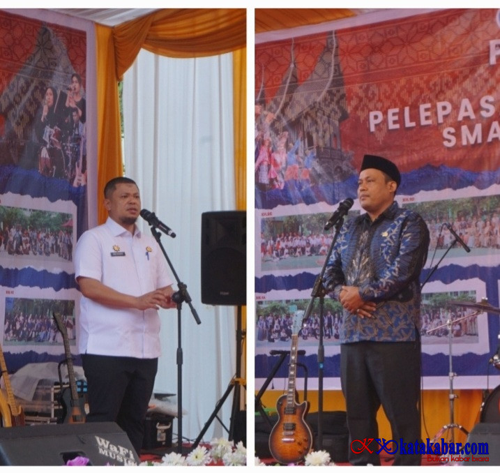 Hadir di Pensi dan Pelepasan Murid Kelas 12 Smandel, Ini Petuah Camat Mandau ke Siswa dan Ortu