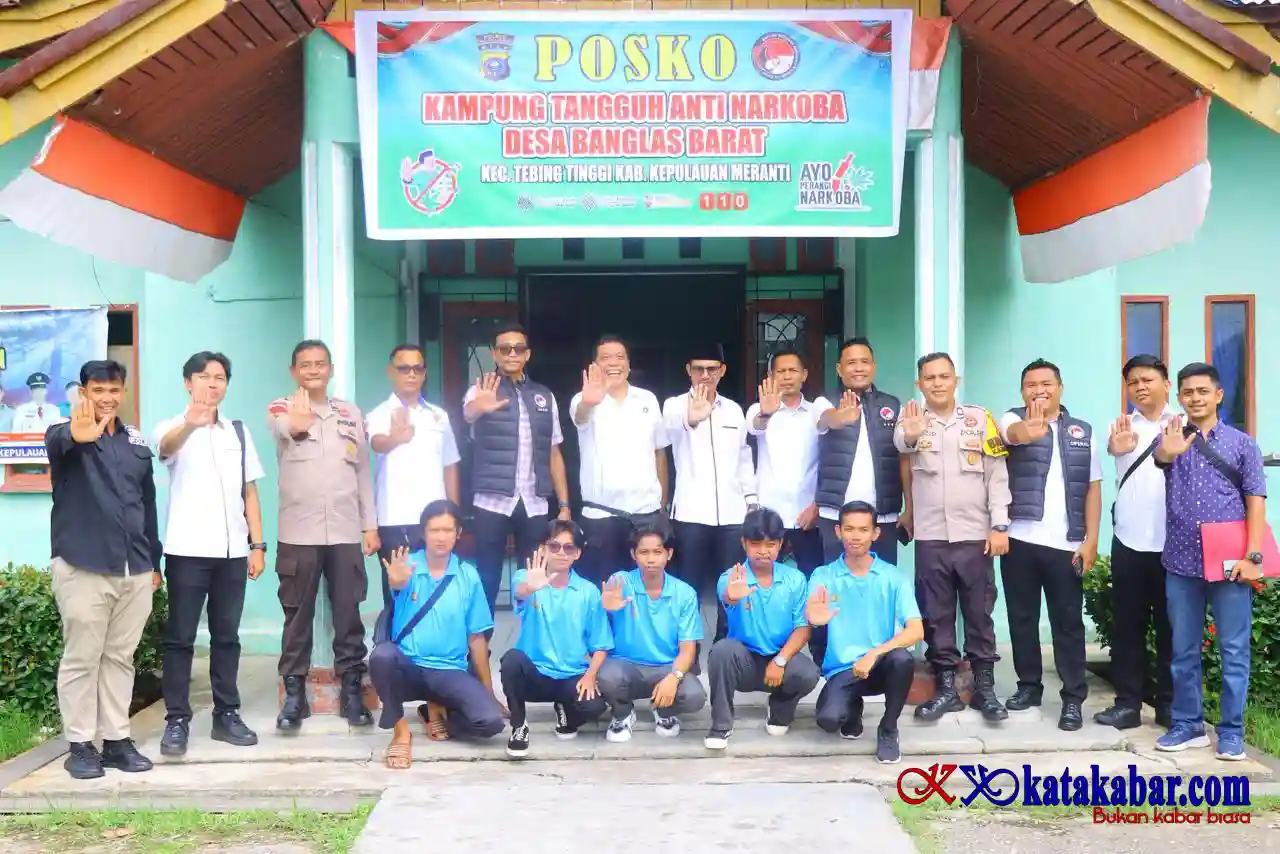 Injakkan Kaki di 'Tanah Jantan', Tim Polda Riau Nilai Kampung Tangguh Anti Narkoba Banglas Barat