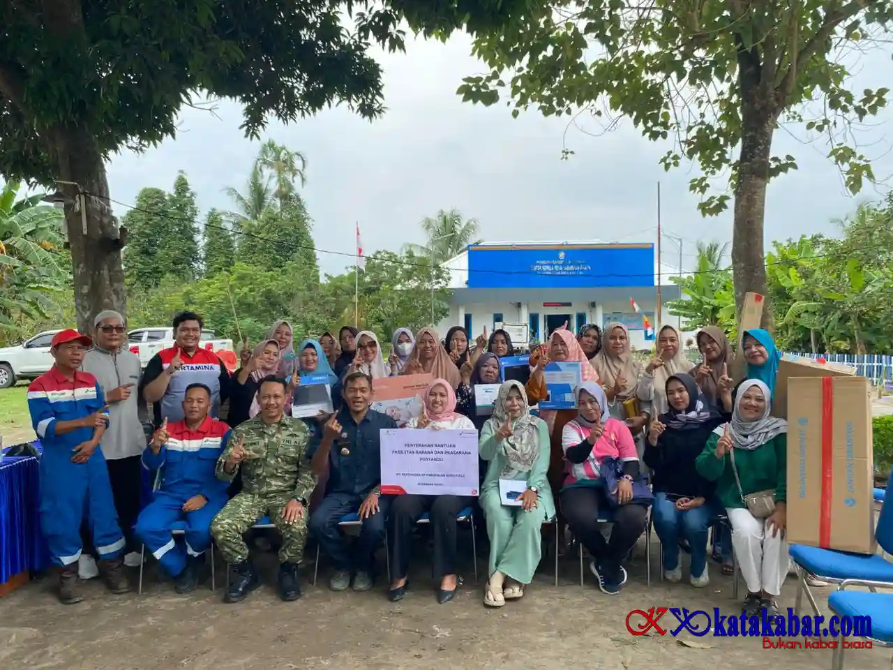 Pertamina EP Pangkalan Susu Field Perkuat Posyandu Desa Hamparan Perak Dukung Pencegahan Stunting