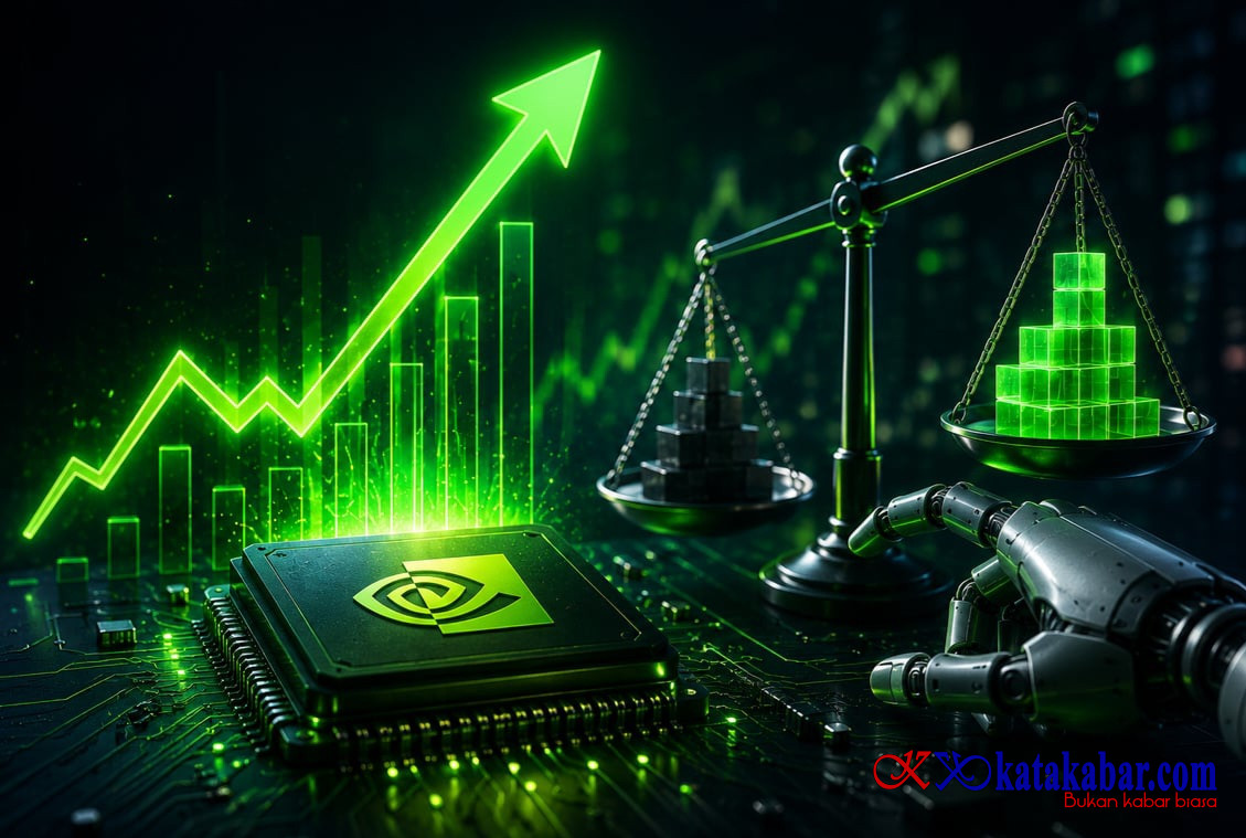 Laba Melonjak, Valuasi Makin Murah!  Nvidia Kembali Jadi Sorotan Investor