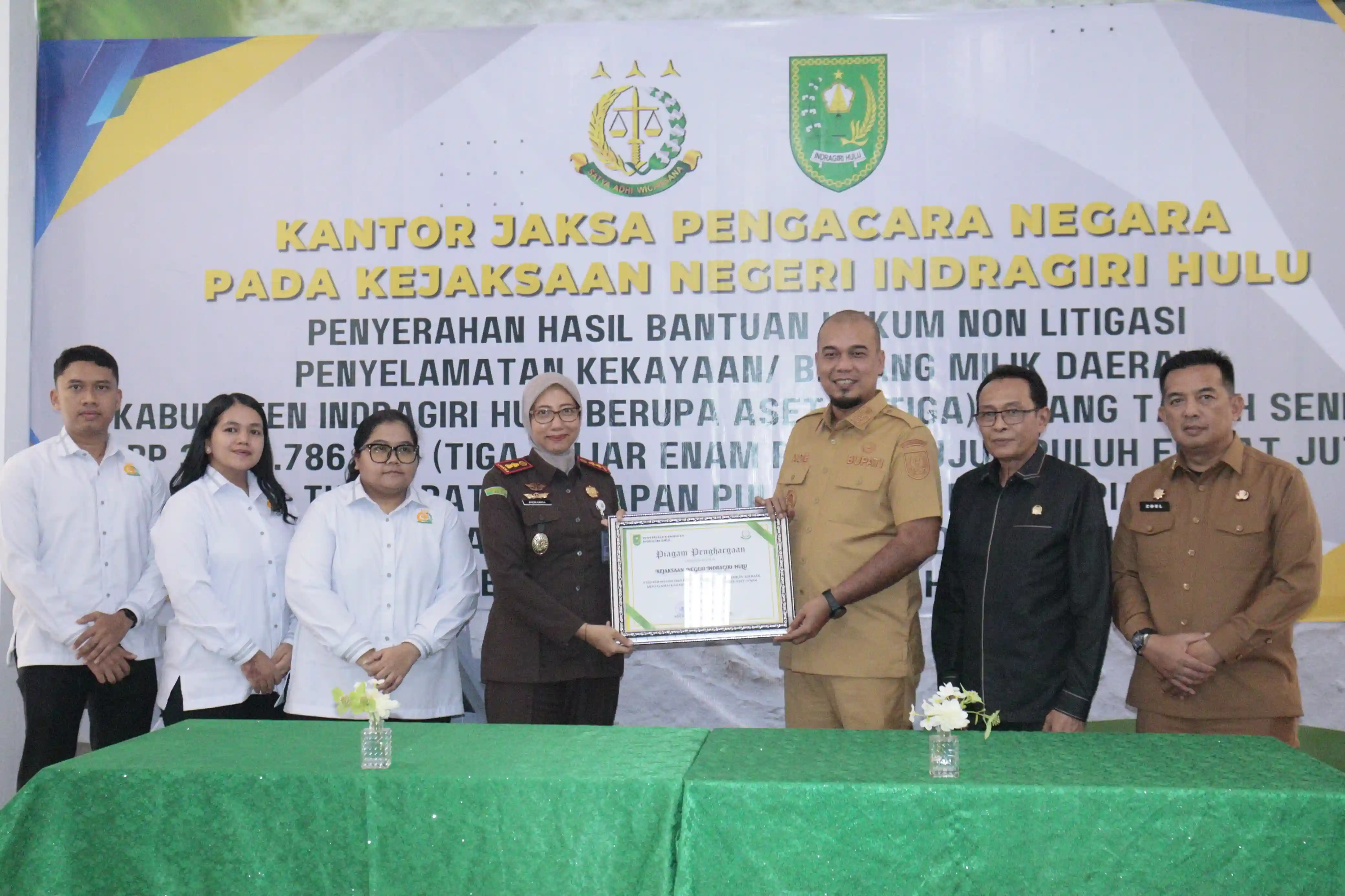 Berkat Sinergi dengan Kejaksaan, Pemkab Inhu Kembali Miliki Aset Senilai Rp3,67 Miliar