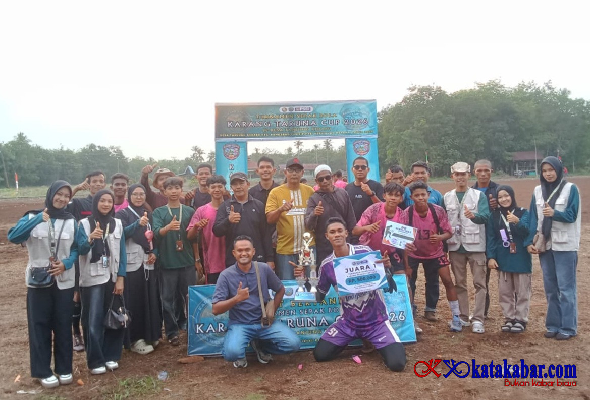 Karang Taruna Tanjung Kedabu Cetak Bibit Atlet Muda Berprestasi Lewat Turnamen Voli dan Sepak Bola