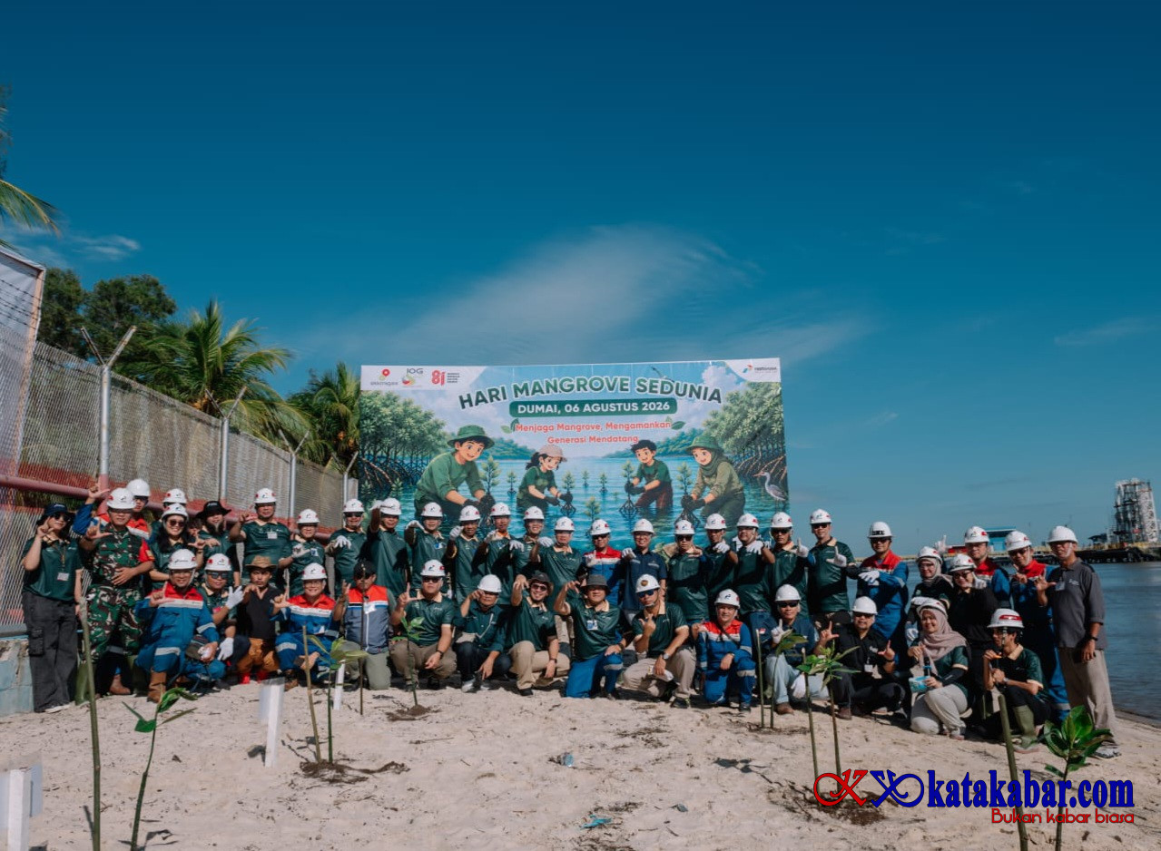 'Menjaga Mangrove, Mengamankan Generasi Mendatang': PHR Tanam 700 Mangrove di Kawasan Marine Dumai