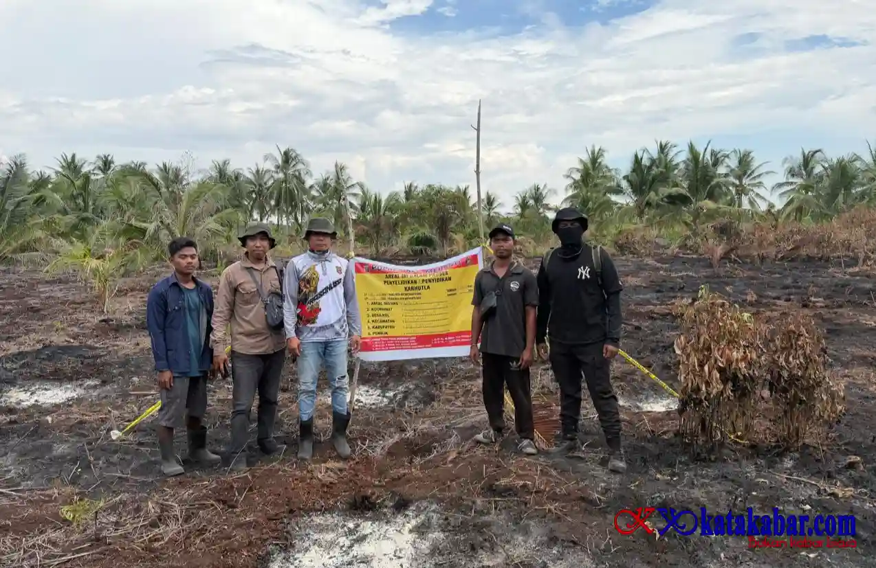 Polres Kepulauan Meranti Tangkap Pelaku Karhutla dan Amankan BB di Tanjung Gemuk