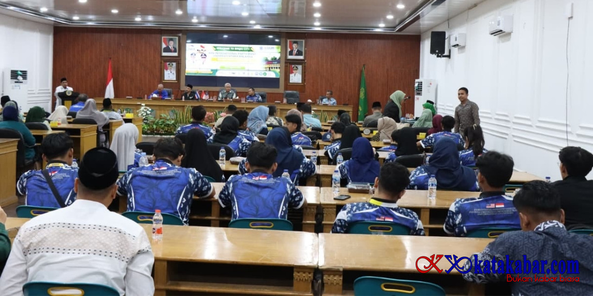 Pemko Binjai Sambut Peserta KKN Internasional dari Malaysia dan Indonesia