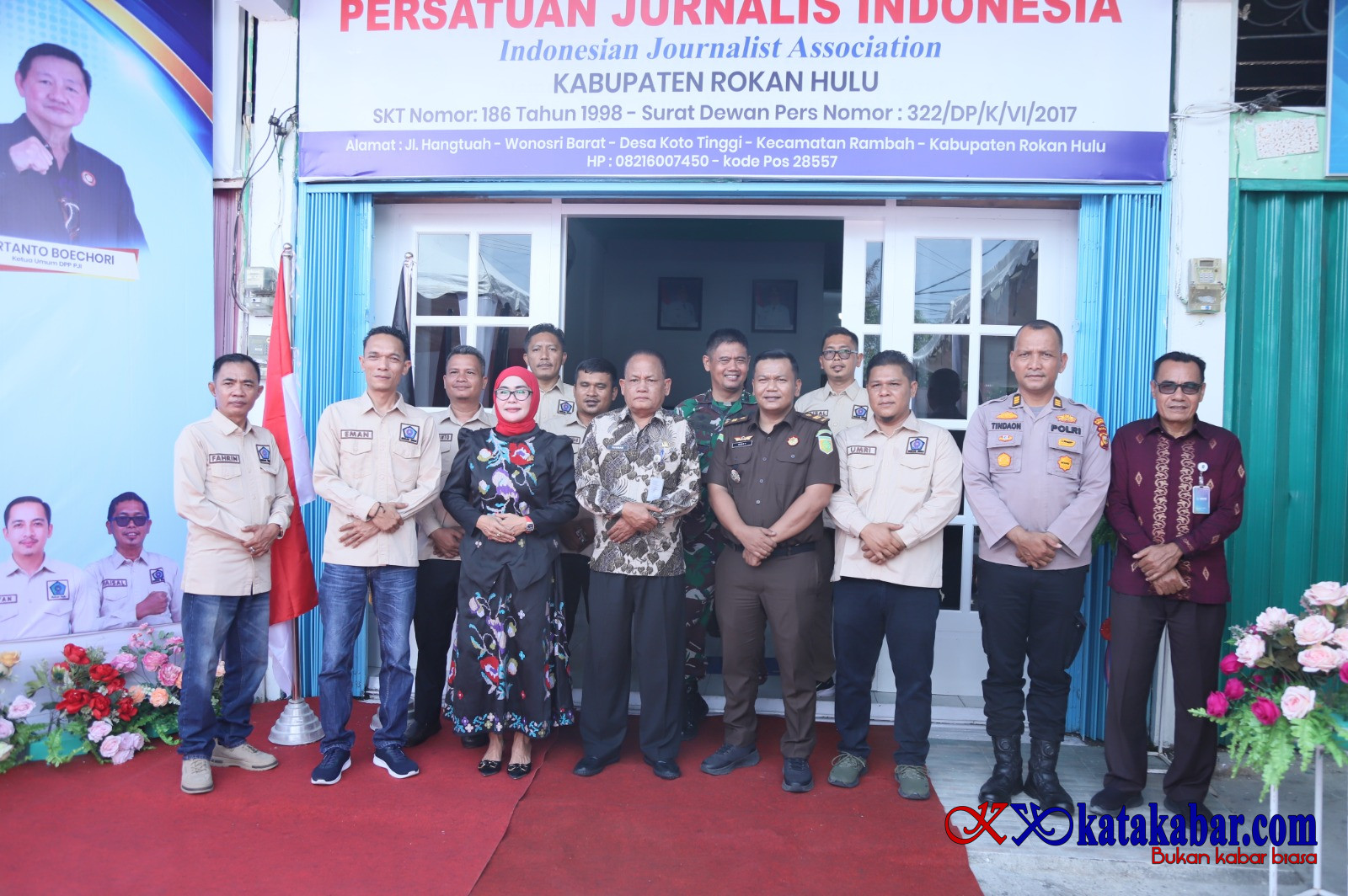 Peringatan HUT PJI Rohul ke 28: Resmikan Sekretariat Baru Teguhkan Komitmen Jaga Marwah Pers