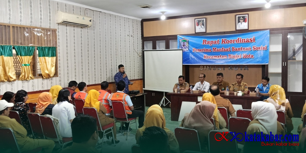 Rakor Bansos, Kecamatan Binjai Kota Dorong Pemutakhiran Data DTSEN