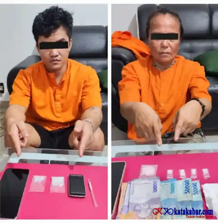 Satu Jam Perburuan, Reskrim Polsek Mandau Tangkap Dua Pelaku Penyalahgunaan Sabu