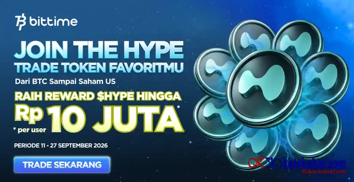 Pasar Crypto Semakin Dinamis, Bittime Hadirkan Program Berhadiah $HYPE hingga Sepuluh Juta Rupiah