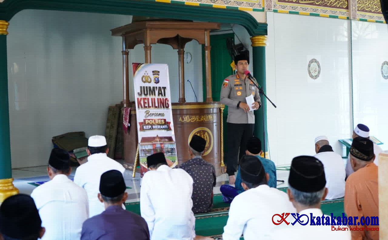 Jumat Keliling, Polres Kepulauan Meranti Sasar 26 Msjid Perkuat Pesan Kamtibmas