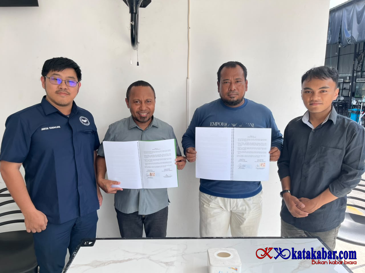 Koperasi Pers Indonesia dan Cahaya Kita Bersama Teken PKS Grain Dryer