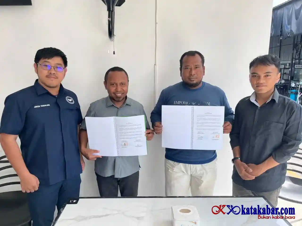 Koperasi Pers Indonesia dan Cahaya Kita Bersama Teken PKS Grain Dryer