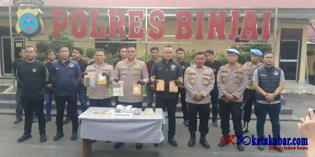 Tiga Terduga Pelaku Narkoba Diciduk Satresnarkoba Polres Binjai