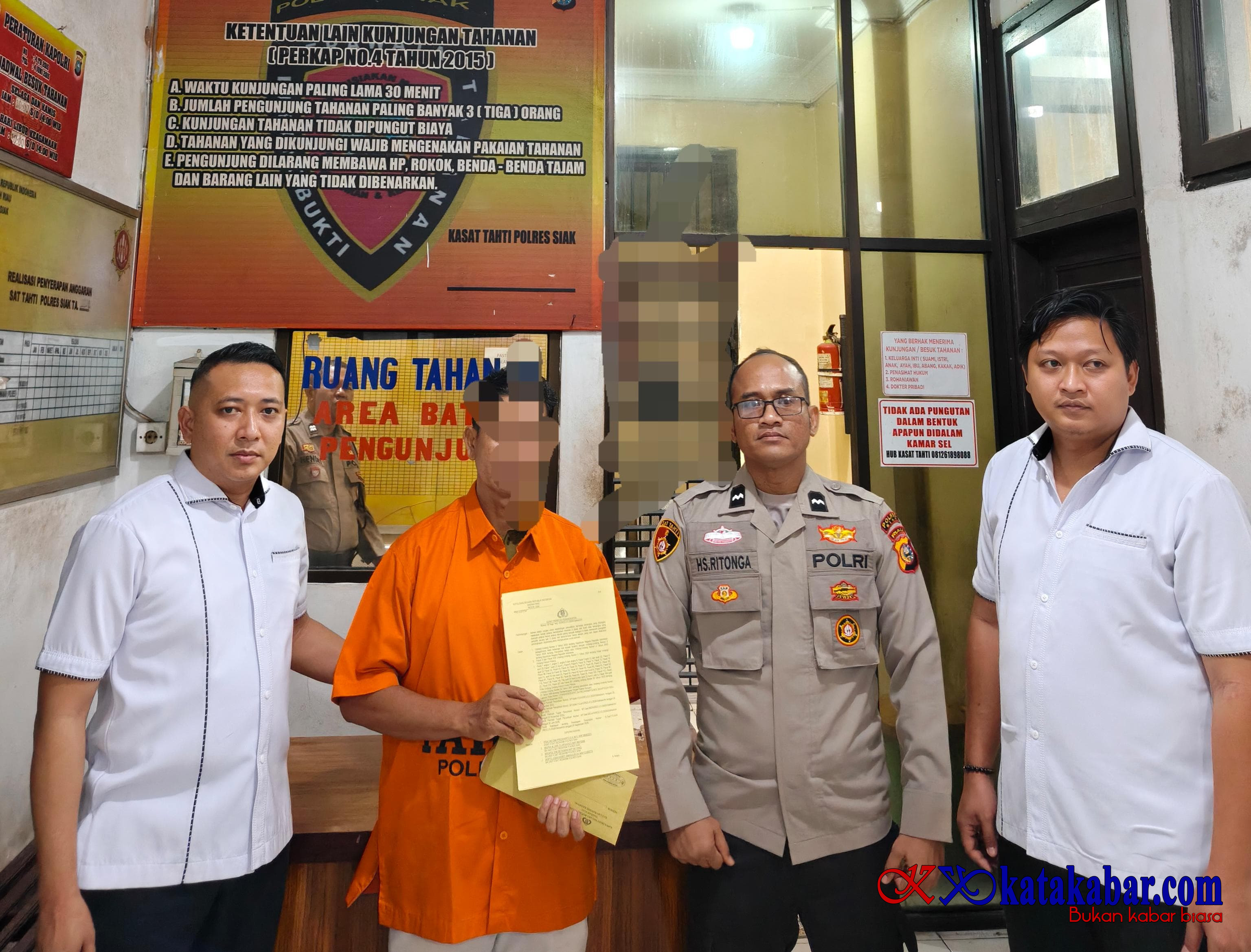 Dana Kampung 'Disunat', Eks Penghulu Rawa Mekar Jaya Masuk Sel Polres Siak