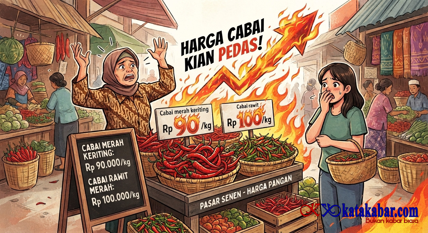 Harga Cabai di Duri Tembus Rp100 Ribu Per Kg, Emak-Emak Mengeluh Pedas Banget