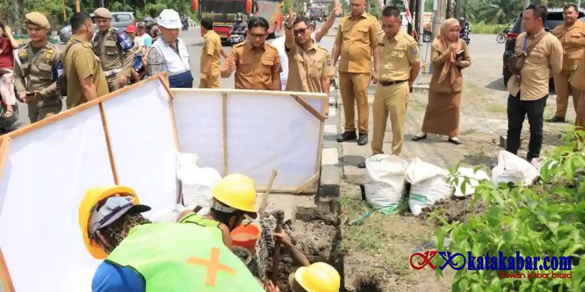 Kabel Fiber Optik Simpang Megawati ke Binjai Mall Dibenahi Pemko Binjai Demi Estetika