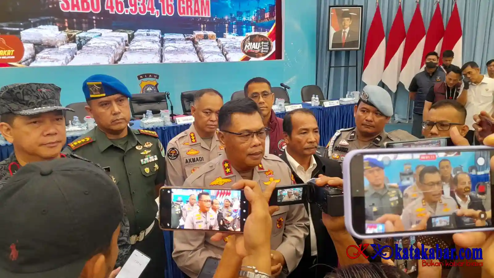 Prajurit TNI Diduga Terlibat, Polda Riau Sita 46,9 Kg Sabu Senilai Rp84,4 Miliar