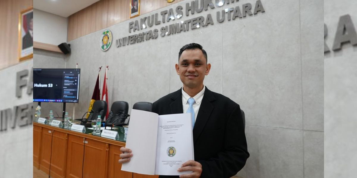 Rusdi Marzuki Raih Gelar Doktor Ilmu Hukum USU, Disertasi Bahas Pencemaran Nama Baik di Media Sosial
