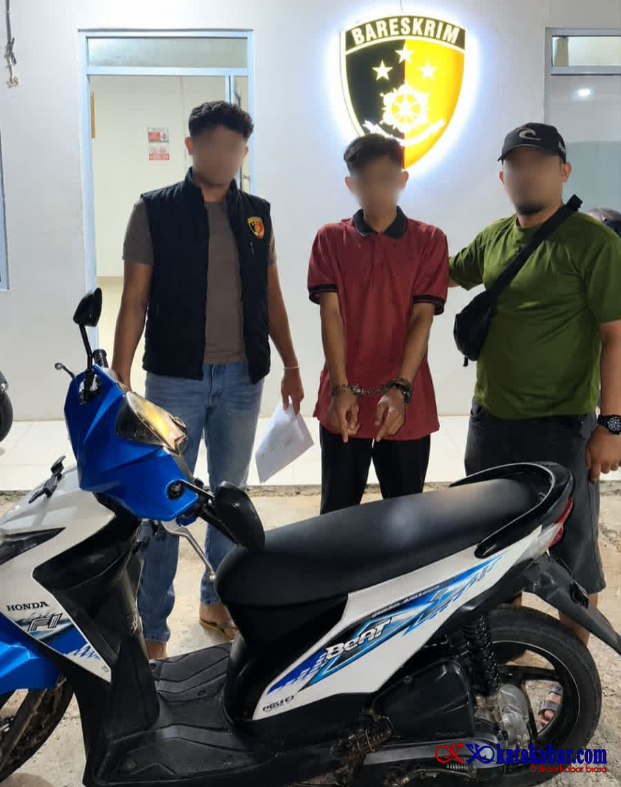 Diduga Penadah Curanmor, Warga Pinggir Masuk Bui Polsek Mandau