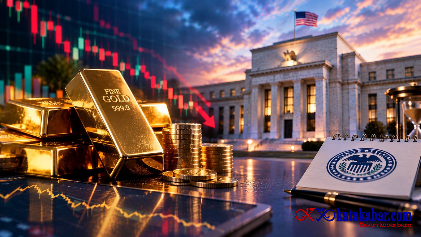 Emas Bertahan di Level Terendah Tiga Bulan, Investor Menanti Keputusan The Fed