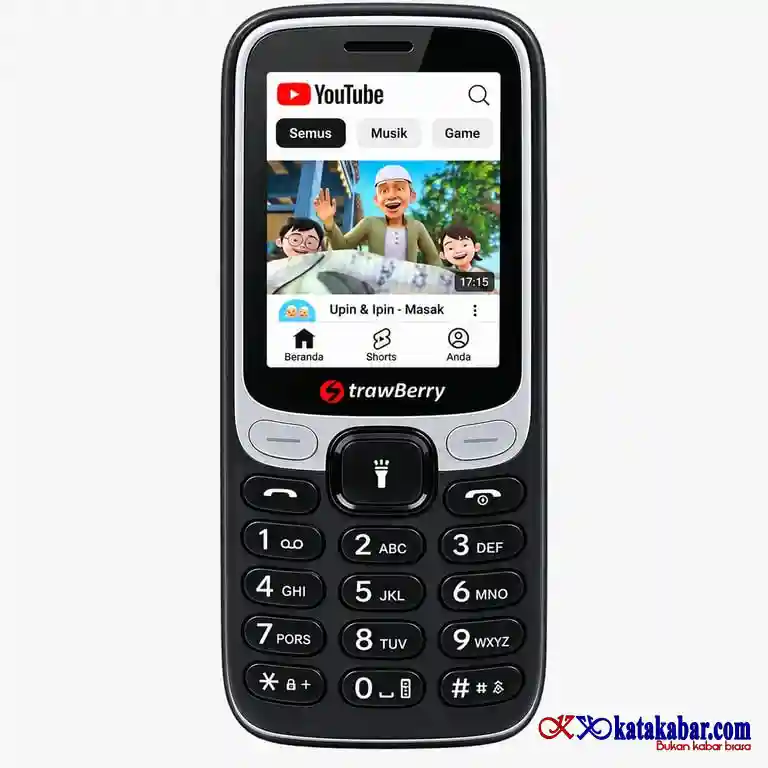 Strawberry ST100: Ponsel Keypad 4G yang Bisa Akses YouTube dan TikTok
