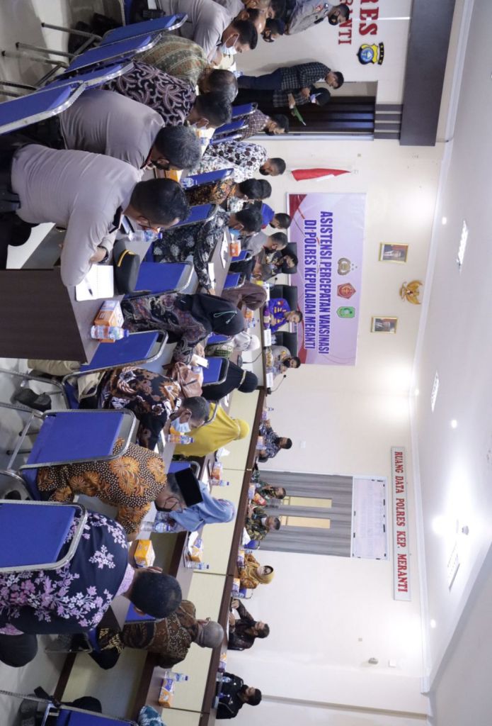 Ditpolairud Polda Riau Pimpin Rakor Akselerasi Vaksinasi di 'Kota Sagu'